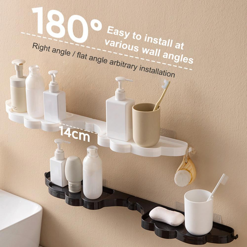 Bathroom Corner Shelves Shower Shelf Angel Wings Household Dishcloth Sponge Dual Drain Basket Kitchen Faucet Storage Rack
