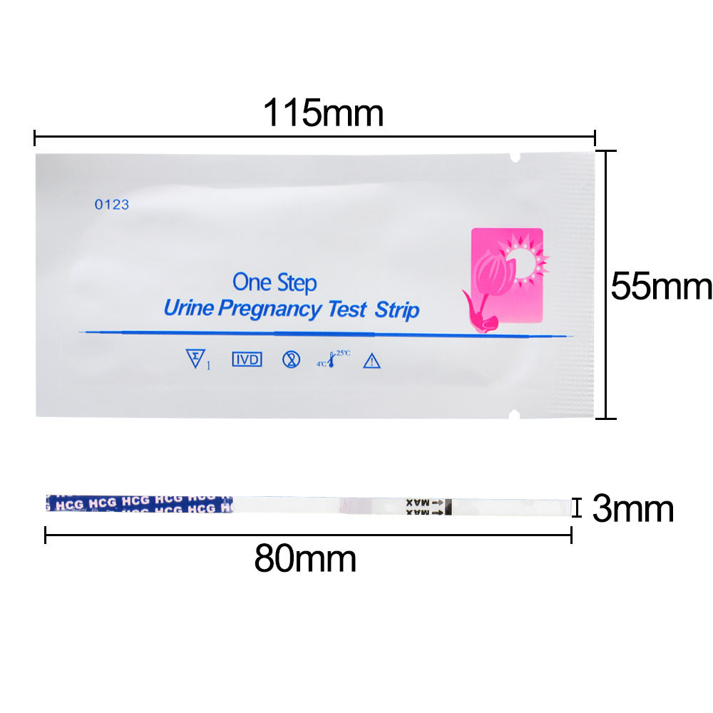 1Pcs Early Pregnancy Test Strips 99% Accuracy HCG Testing Kits Women Urine Measuring Expecting a baby1pcs