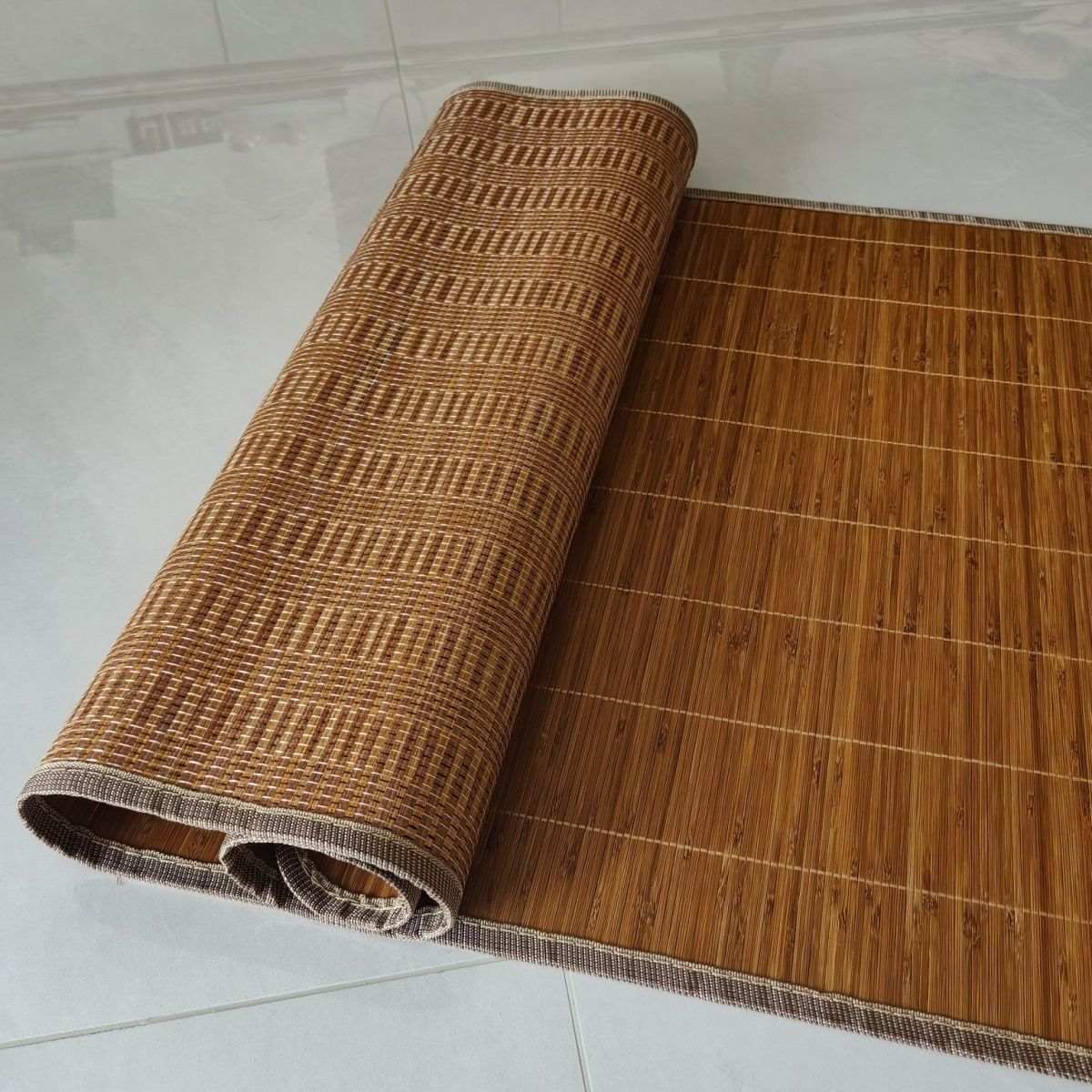 Experience Cool and Comfortable Nights with Our Traditional Bamboo Sleeping Mat - The Perfect Summer Bedding Solution!