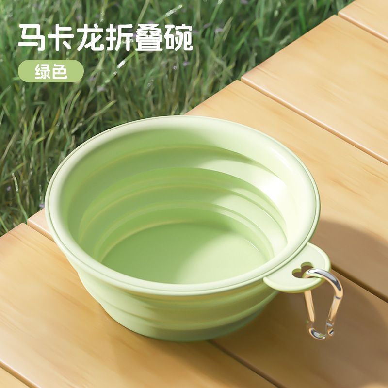 Portable folding drinking bowl, portable dog bowl, outdoor drinking water bowl, dog food bowl, silicone pet bowl, drinking water products2