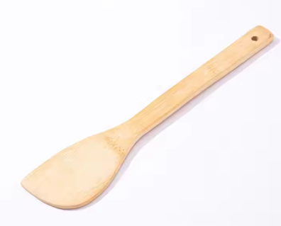 Kitchen Cooking Utensils Set - 4 Pieces Bamboo Wooden for Non Stick Cookware
