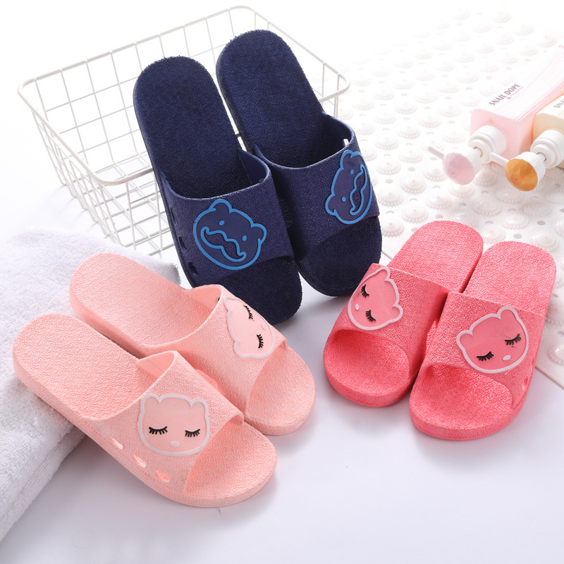 Women's Indoor Soft Bottom Non-slip Bathroom Slippers Casual Outdoor Slippers