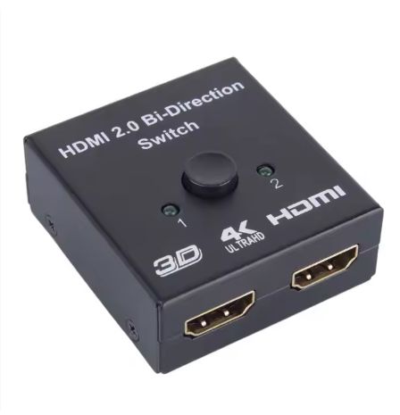 4K 60HZ Bi Direction HDMI 2.0 Bi-Direction Switch 2x1 1x2 Bi-Directional HDMI Switcher Splitter 2 in 1 Out Converter HDCP 3D