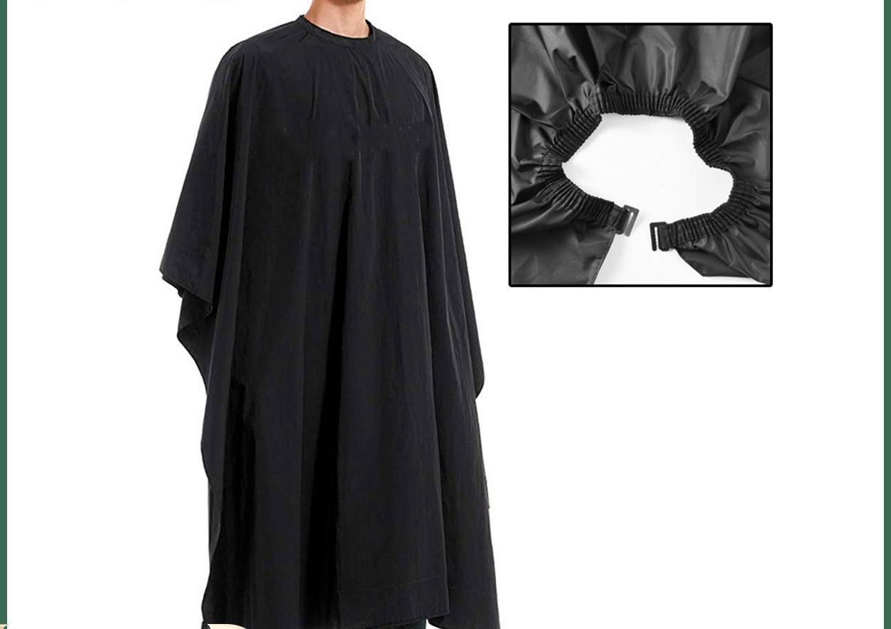 High-grade Thickened Waterproof Hairdressing Cape, Reusable Anti-stain Hair Coloring Perm Shawl, Adjustable Comfortable Barber Cape, Professional Salon Hairdressing Accessory for Hair Cutting, Shampoo, Dyeing and Oil Treatment