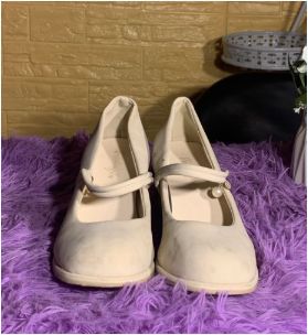  Women High Heels Thick Soled Solid Color High Heels Single Shoes