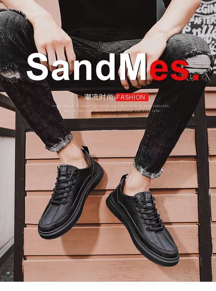 256 Men's Versatile Comfortable Soft-Soled Low-Top Shoes Lace-Up Breathable Sneakers