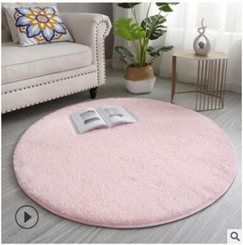 Round silk plush carpet, hanging basket chair cushion, yoga mat, living room bedroom sofa cushion, anti slip and easy to maintain, floor mat CRRSHOP Tie dye circular carpet free shipping