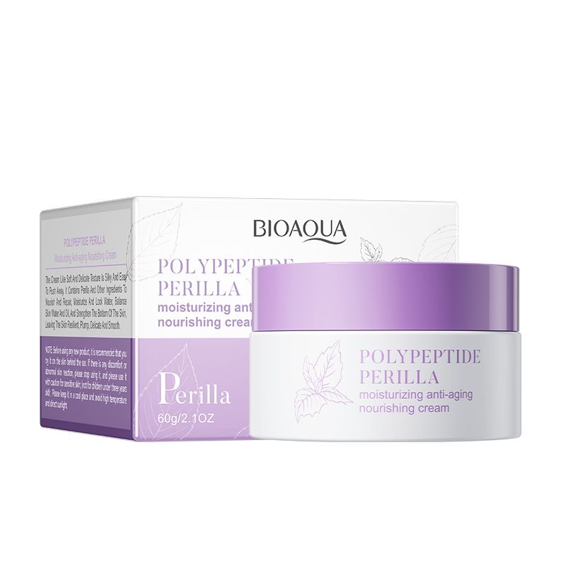 【1 box=288 cans】BIOAOUA polypeptide perilla moisturizing anti-wrinkle cream deep hydrating moisturizer
