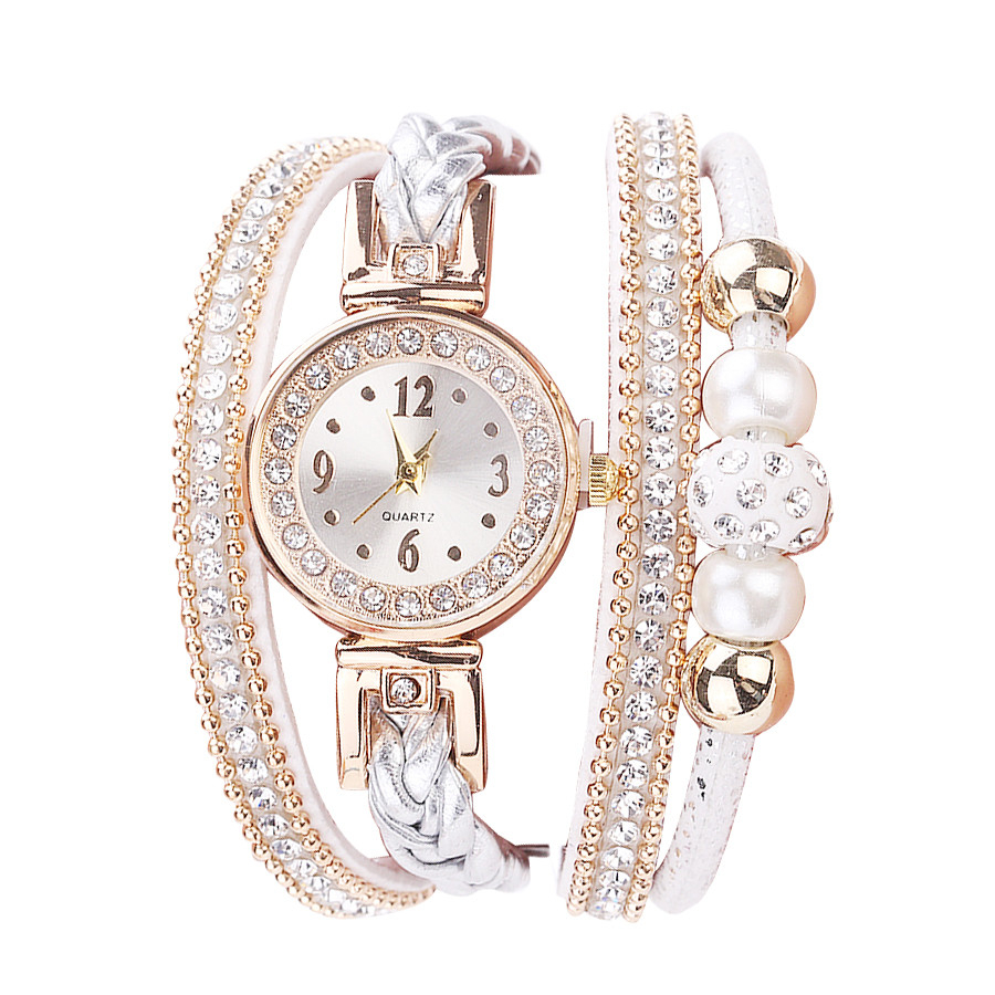 Beautiful Fashion Women's Bracelet Watch Ladies Watch Casual Round Analog Quartz Bracelet Watch Female Clock