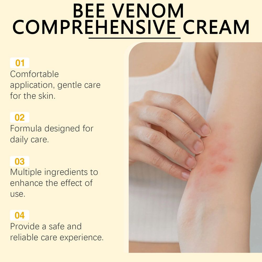 SOUTH MOON Bee Venom Cream Relieves Redness Repair Damage Skin Strengthens Skin Barrier Deep Moisturizing Skin Care Nourishing Body Cream