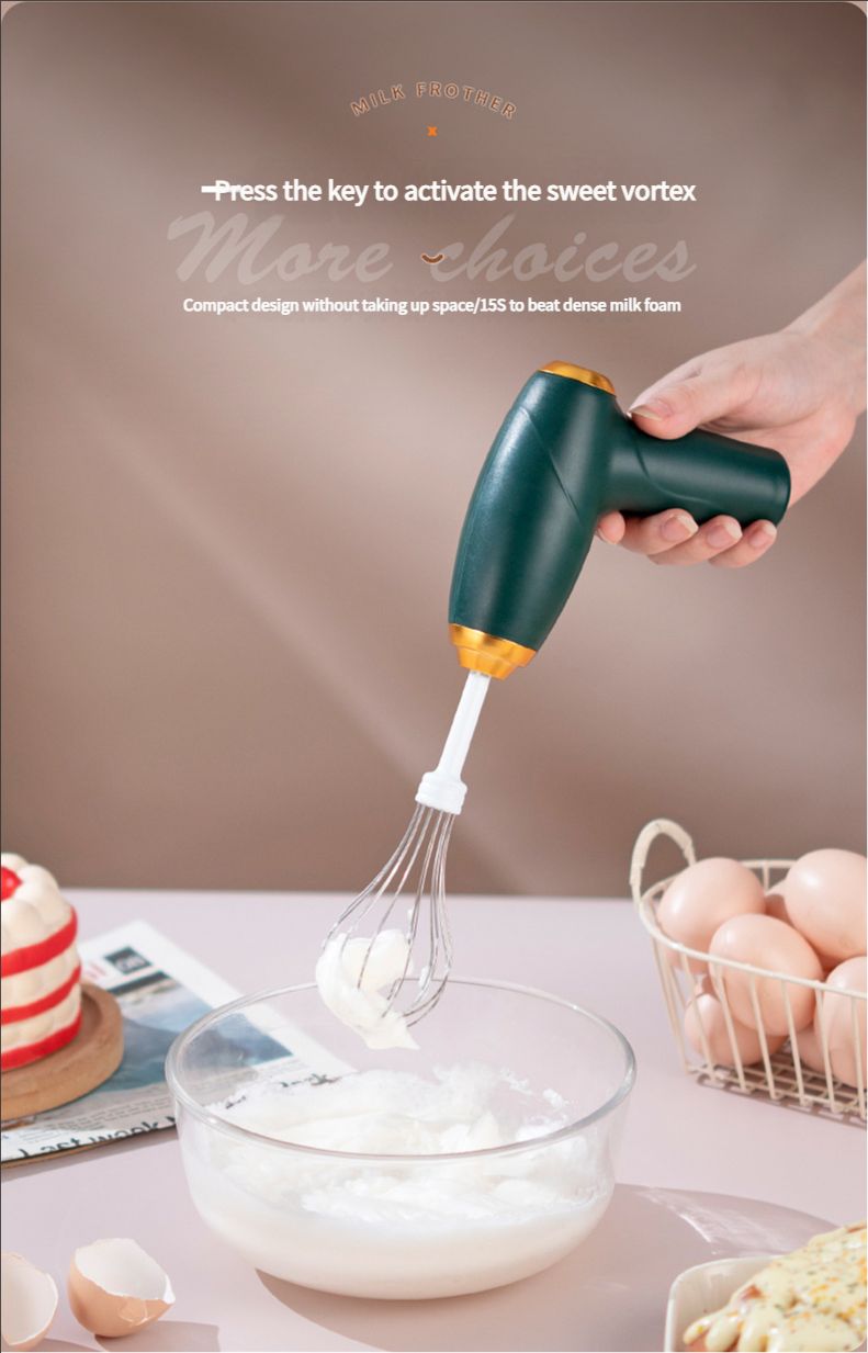 New Electric Egg Beater, Handheld Cream Whipper for Home Use, Flour Blender, Small Wireless Egg Beater