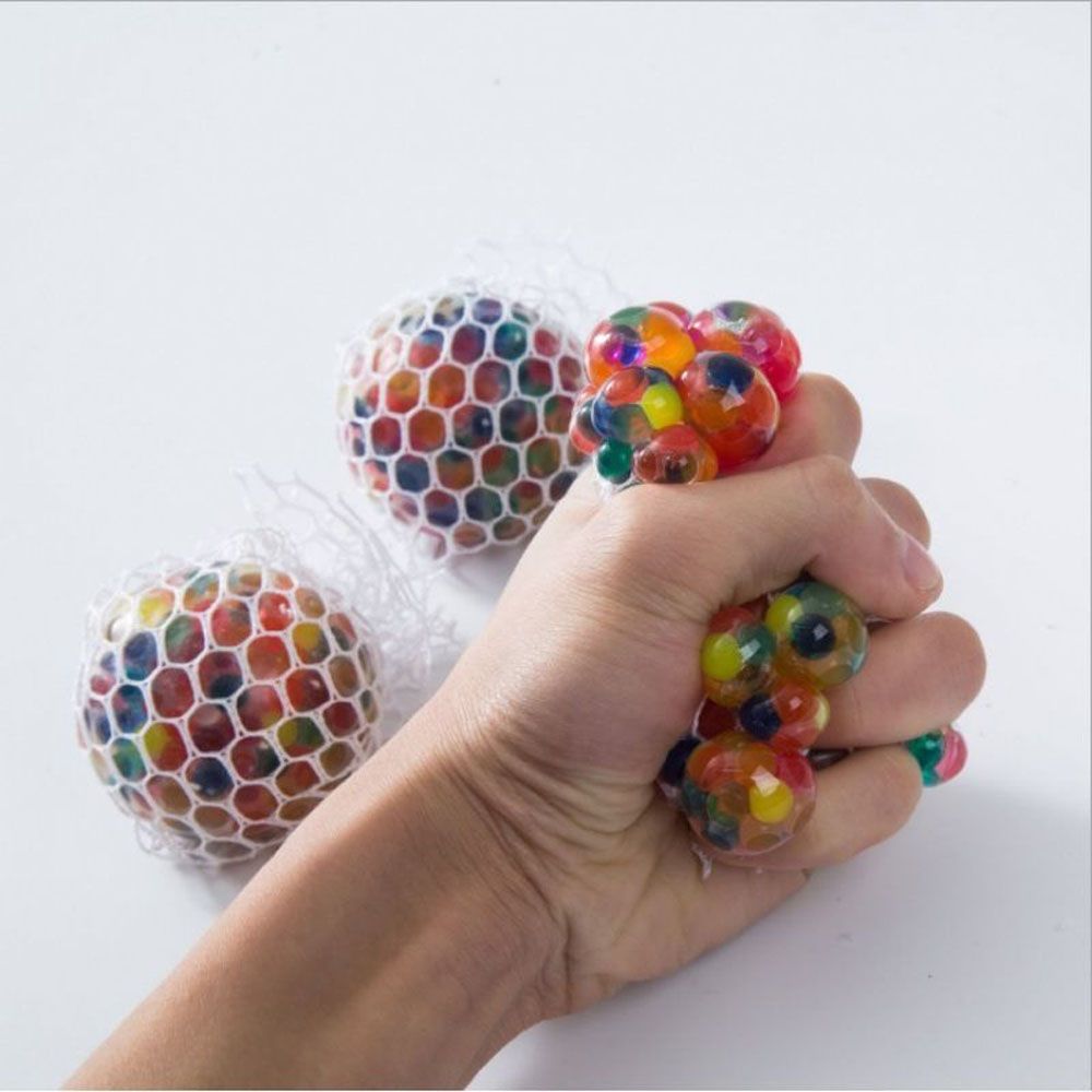 A stress relief staple balls colorful beads to decompress the weird pinching music toys to release stress and vent emotions balls ，inedible