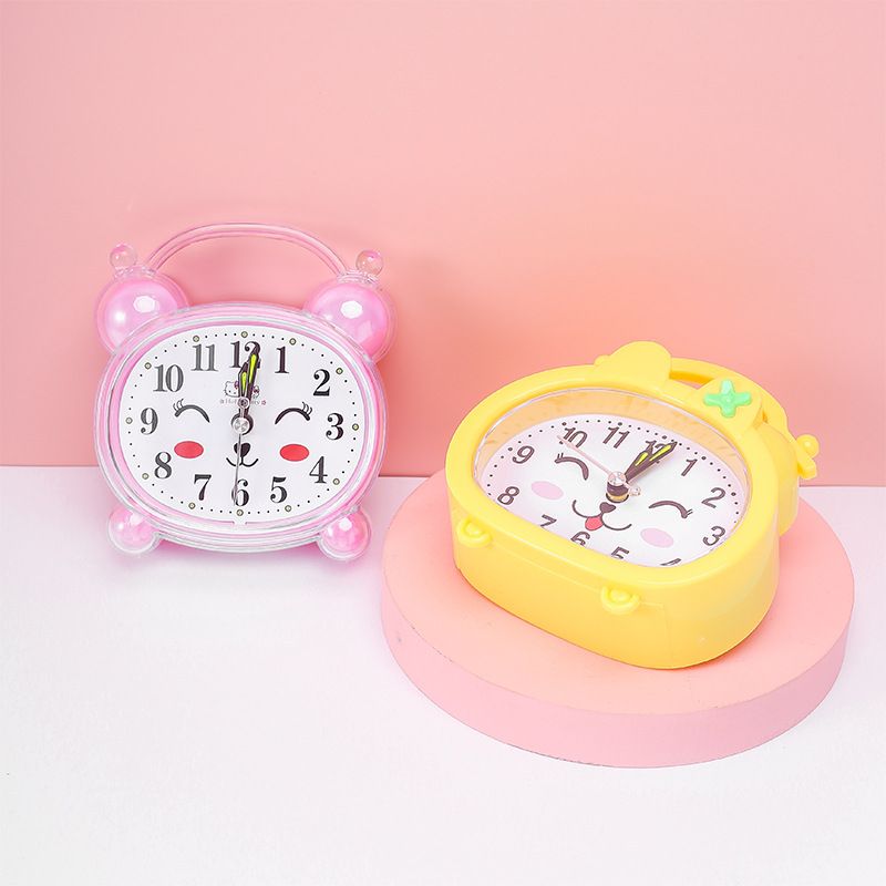 8809 New Creative Gift Cartoon Children's Personalized Small Alarm Clock for Students Simple Desktop Bedroom Bedside Clock