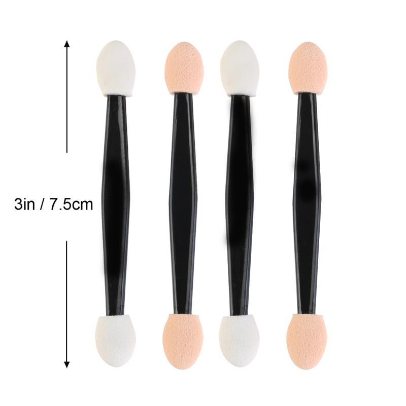 50/5PCS Disposable Eyeshadow Brush Dual Sided Sponge Nylon Kit Makeup Eye Shadow Brushes For Cosmetic Applicator Make up