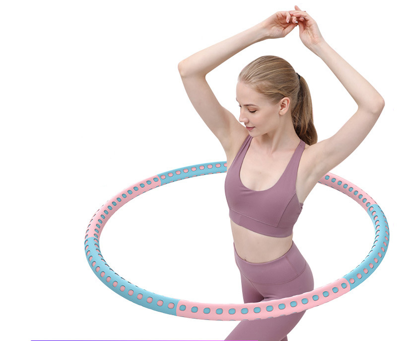 2827 Removable Fitness Hoop Massage Foam Adult Weight Loss Training Equipment Sturdy And Soft Bodybuilding Exercise Hula Circle