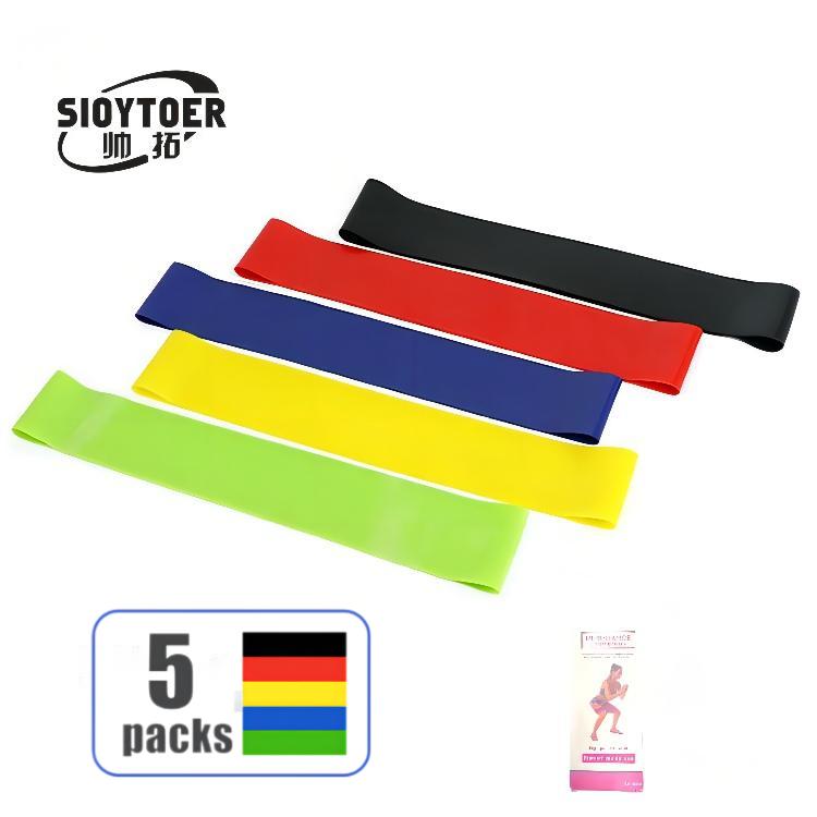 SIOYTOER Elastic Latex Bands Fitness Resistance Bands Pilates Sport Yoga Stretch Rubber Band Training Workout Gym Equipment Fitness Accessories