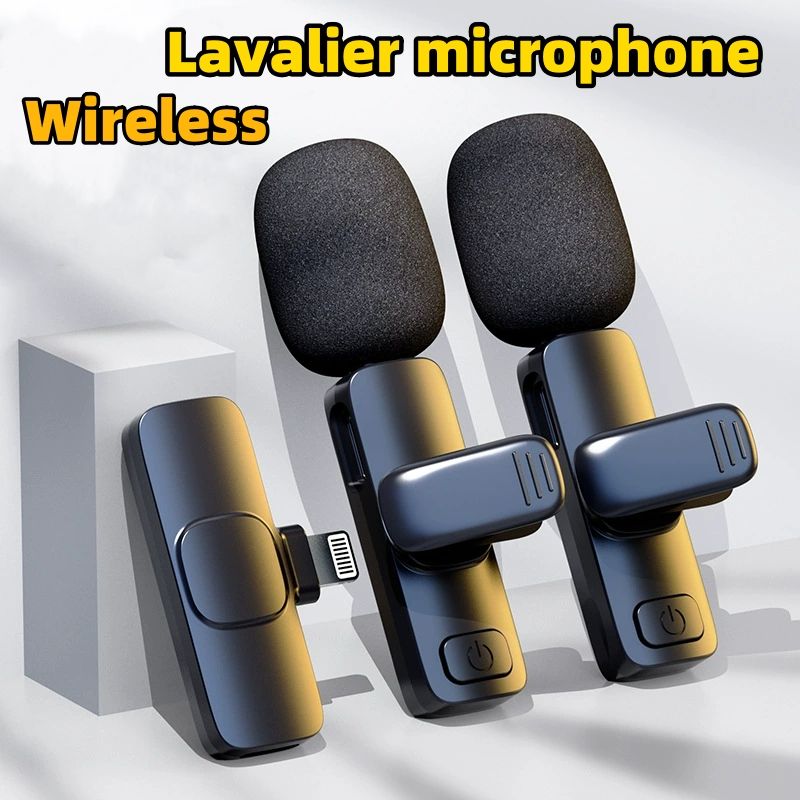 Tiktok wireless lavalier microphone, mobile phone mini live microphone CRRSHOP Video recording microphone Vlog short video shooting