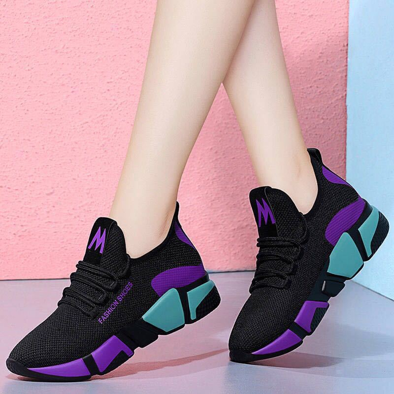 8-1 New Design Trendy Lace Up Sneaker Women Fashion Ladies Latest Design Sports Shoes