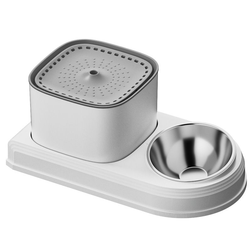 Cat bowl automatic drinking water feeder all-in-one pet bowl cat food utensil cat food bowl dog bowl pet supplies