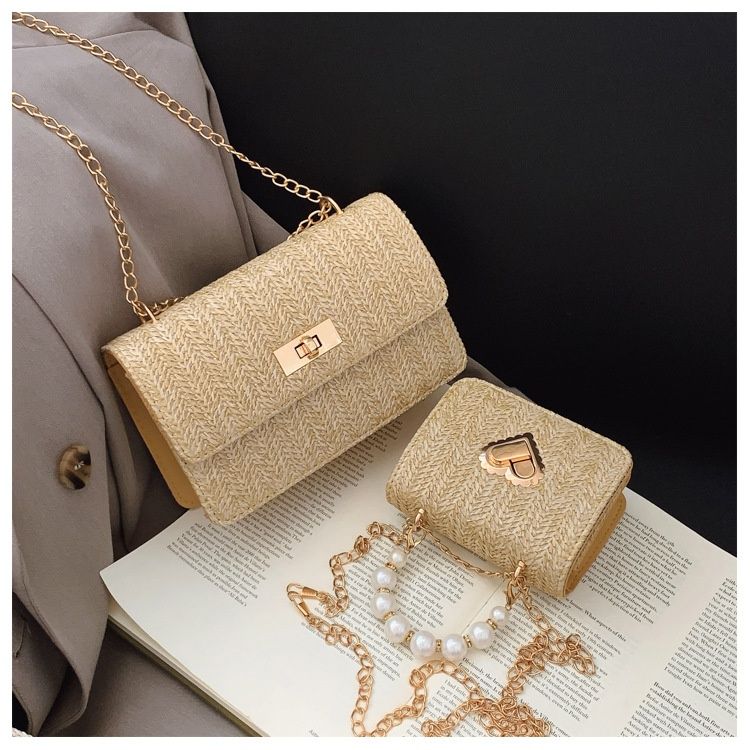 Woven Mini Bag Fashion High-end Chain Shoulder Bag Trendy Versatile Elegant Single Shoulder Crossbody Bag for Women