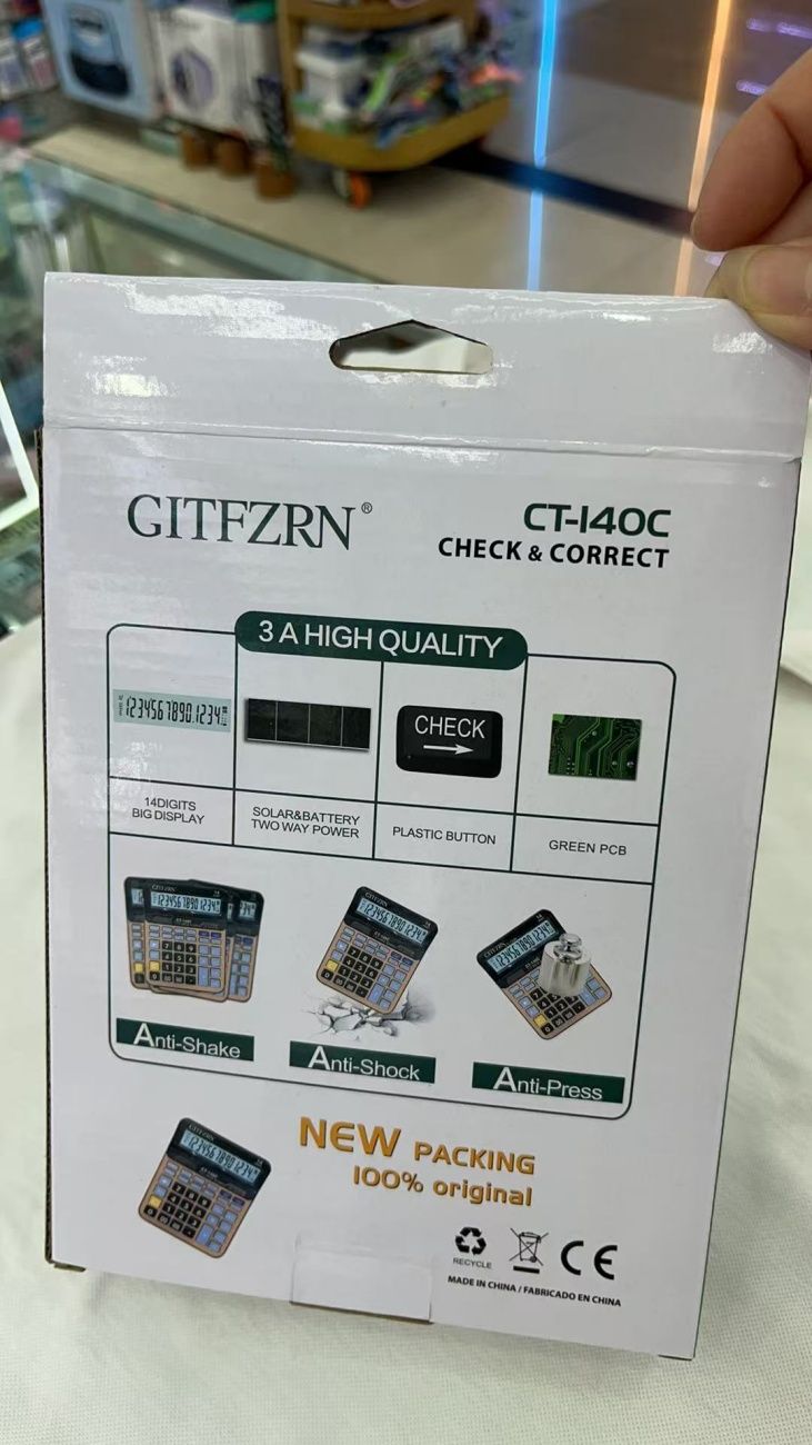 Multifunctional Desktop Calculator Financial Accounting Office Calculating Machine,Home School Business Office Supplies Large Display Financial Accounting Calculator