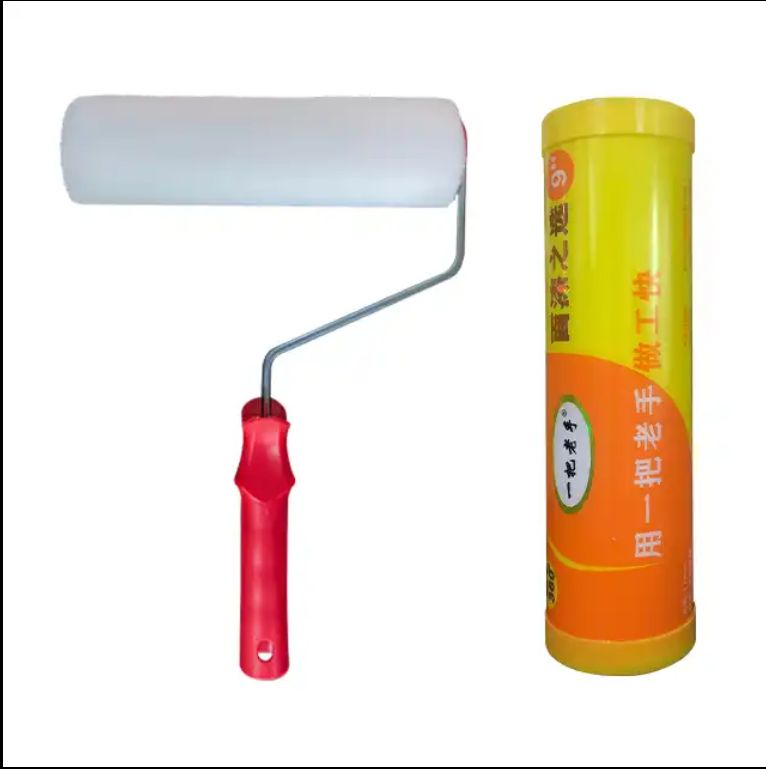 9-inch paint roller & parts Mercerized material plastic handle