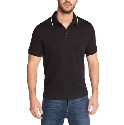 new style high-quality golf polo shirt custom logo high-quality casual men polo t-shirts short sleeve for man Blue black