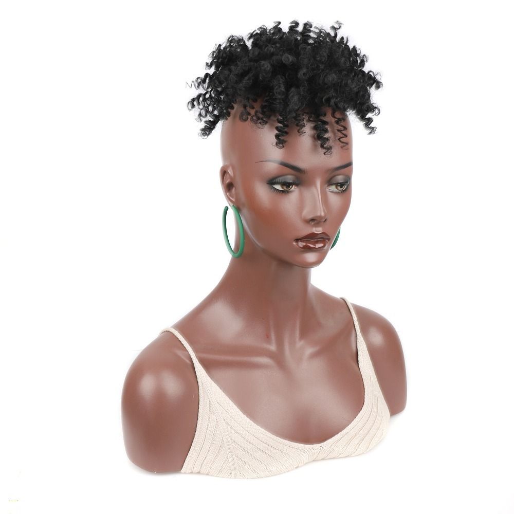 TopKiss Voluminous Curly Wig for Women - Low Temperature Fiber Fake Hair Extension Piece Local