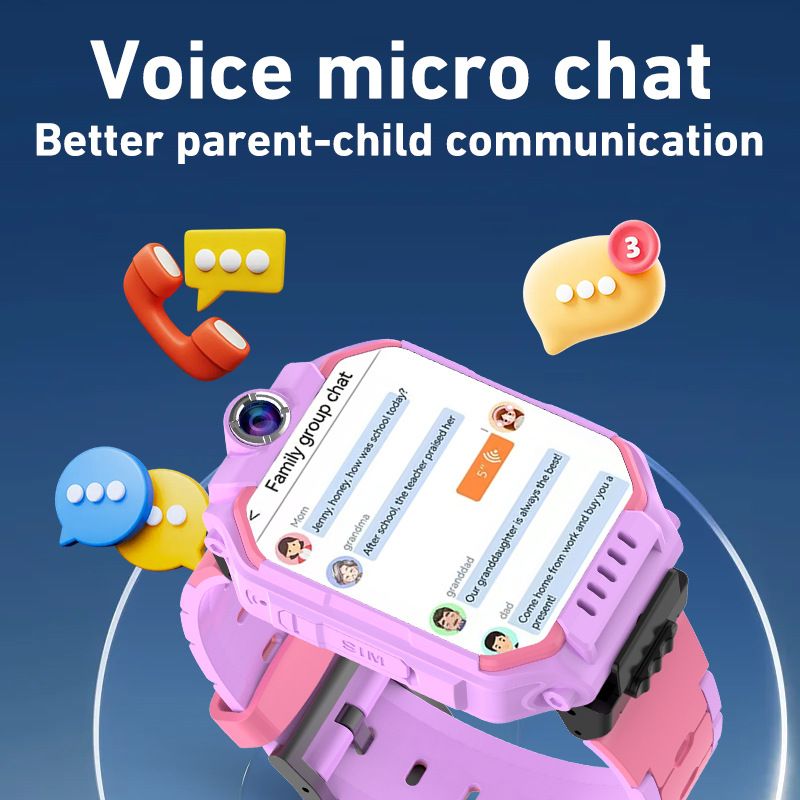 Kids Smartwatch GPS Tracker + Video / Voice Chat | SOS Button | 