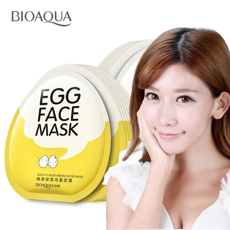 BIOAQUA Egg Face Mask skincare Moisturizing Anti-aging Nourishing Whitening Facial Masks Beauty Face Skin Care Products