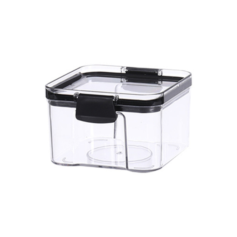 365512 Refrigerator Food Storage Box Plastic Transparent Kitchen Sealed Jar Multigrain Pasta Storage Box Refrigerator Kitchen Container
