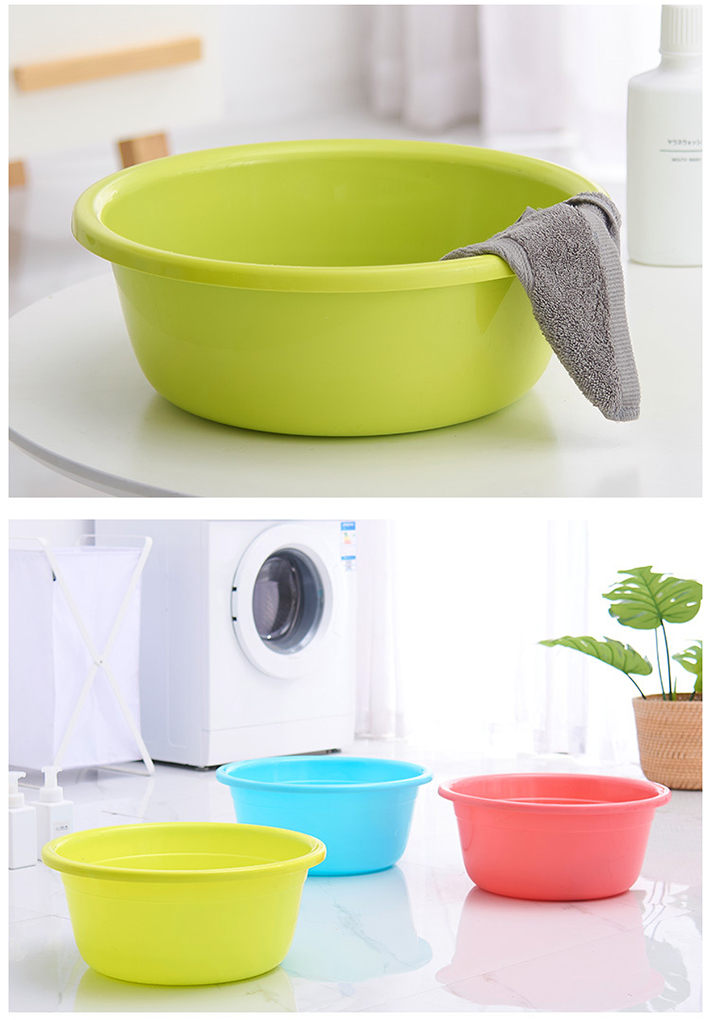 Tospino Home Multi-Purpose Lightweight Round Plastic Wash Basin 31*10cm