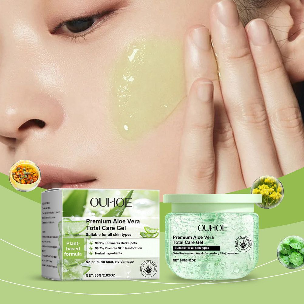 OUHOE Aloe Vera Moisturizing Gel Creams Refreshing Non Sticky Facial Facial Wash Free Deep Nourishing Maintain Skin Face Care