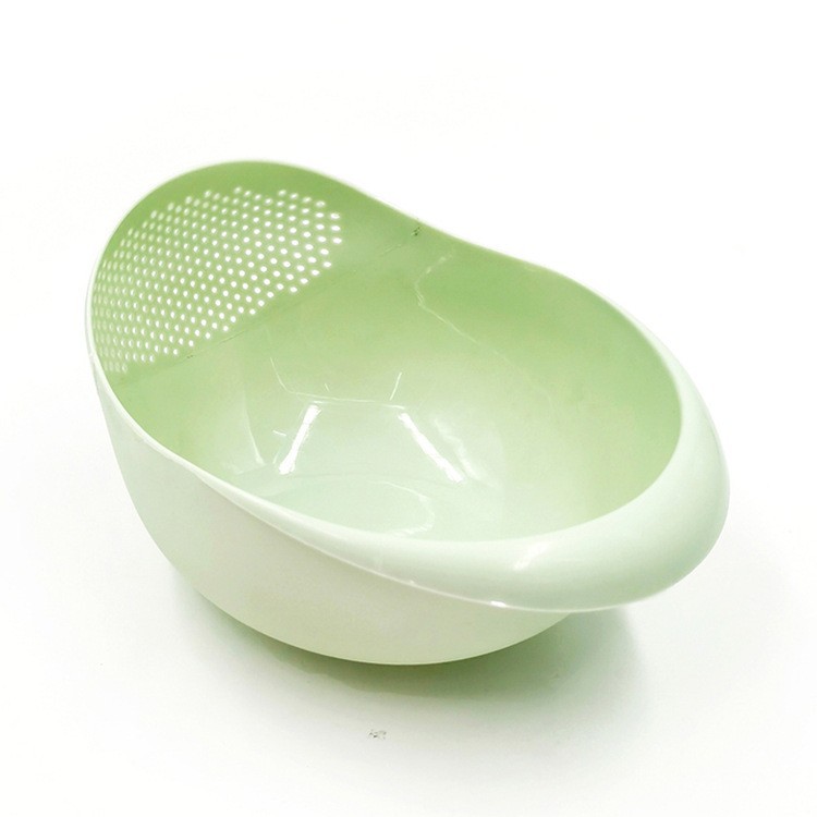 6602 Rice Wash Sieve, Rice Washer Strainers Colander Fruit Washing Bowl, Multipurpose Plastic Fruit Vegetables Drain Basket Kitchen Gadget