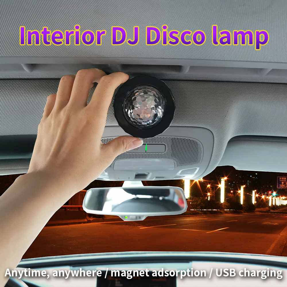 D36 USB Mini Portable Car Atmosphere Lamps DJ Lights Bar Beam Light 3W Party Disco Led Stage Light Christmas Lights 3 Colors