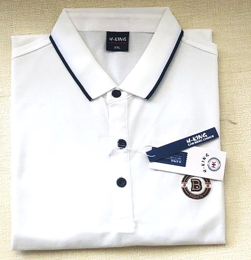 Men Ivory White Cotton & Spandex T-Shirt
