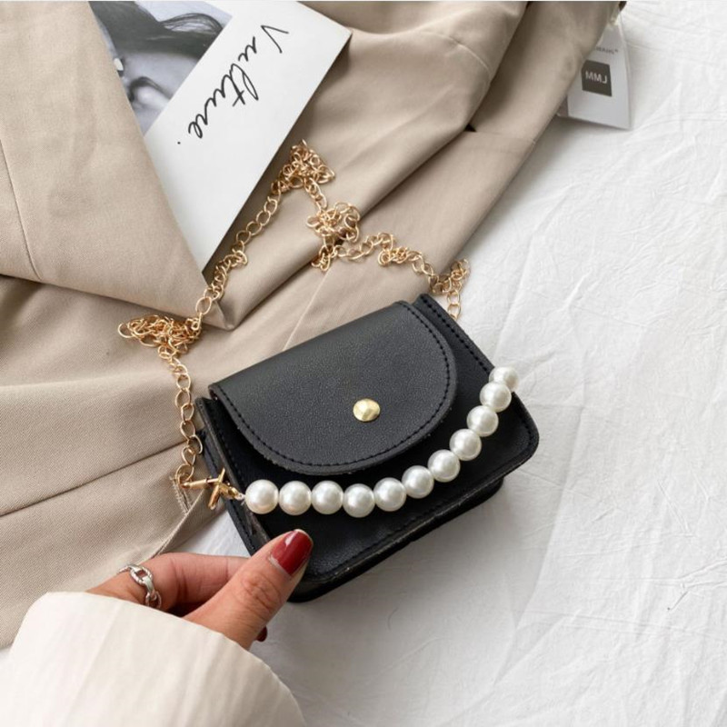 New bag single shoulder bag pearl chain messenger bag fashion trend bag women's bag