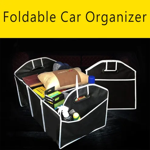 Car Storage Box Multi-functional Storage Box Foldable Trunk Car Storage Box  Car Supplies Storage Box