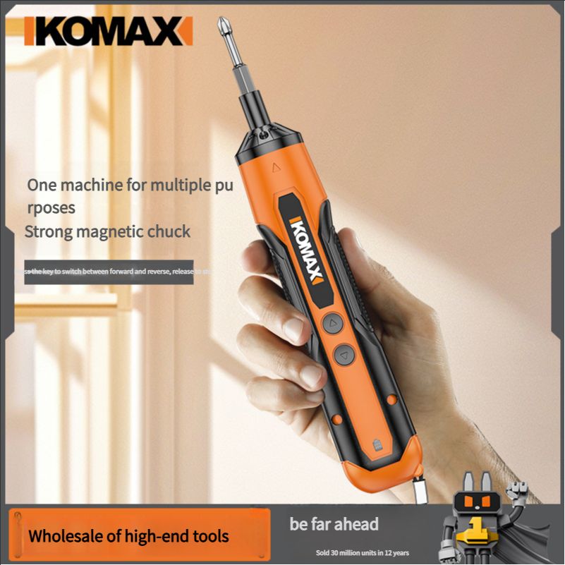 Electric screwdriver lithium battery rechargeable household small screwdriver mini handheld automatic screwdriver tool set