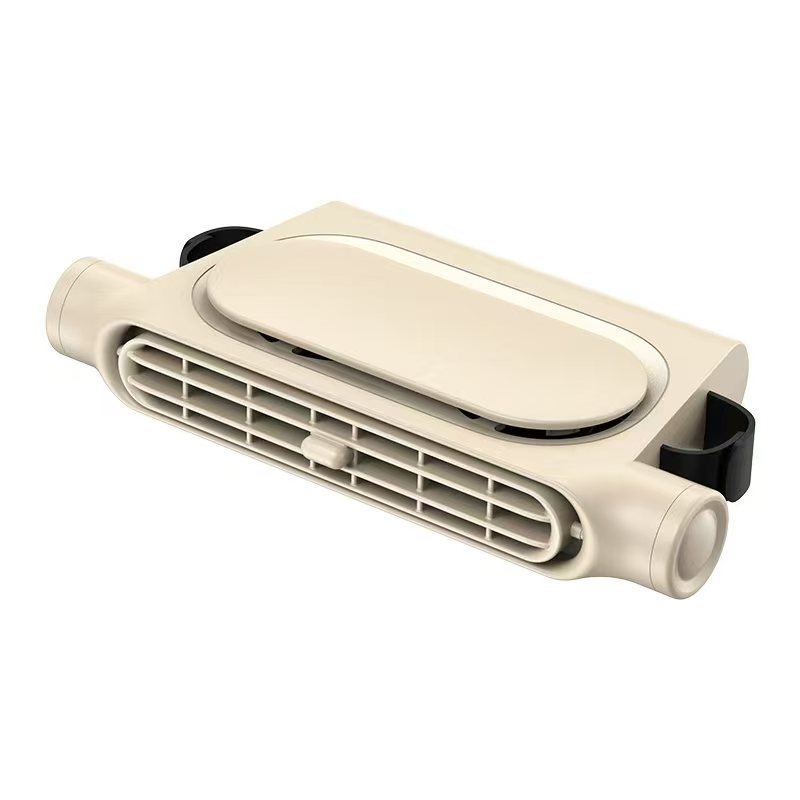 2025 creative new product car seat fan, USB plug-in bladeless rear pillow cooling back seat fan for car.
