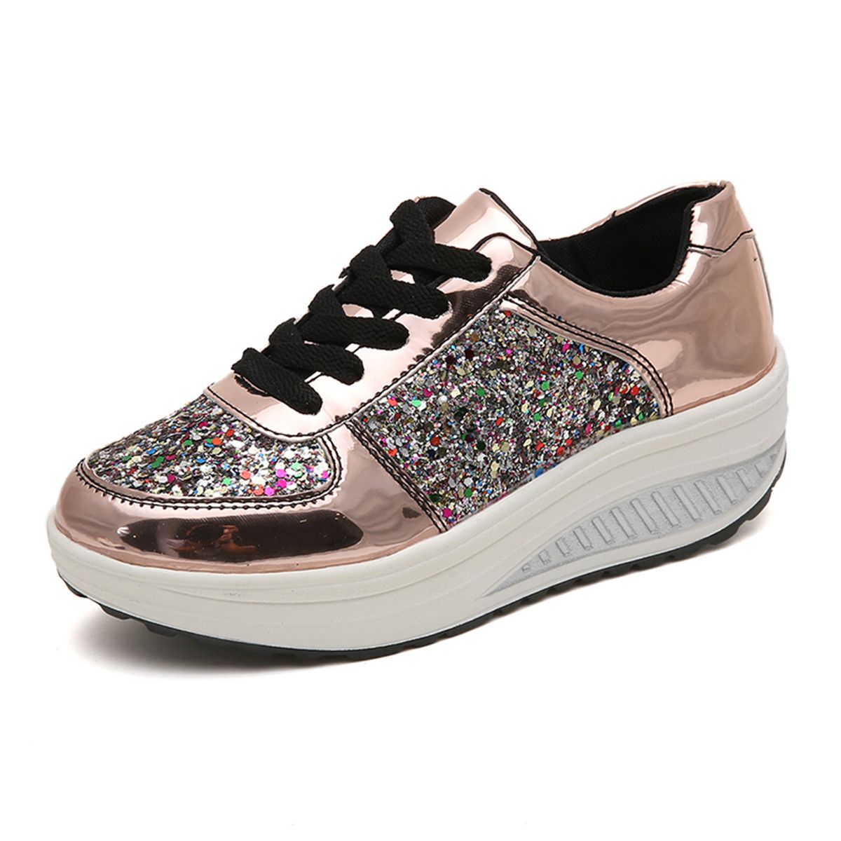 New Ladies Fashionable Sequined Sneakers