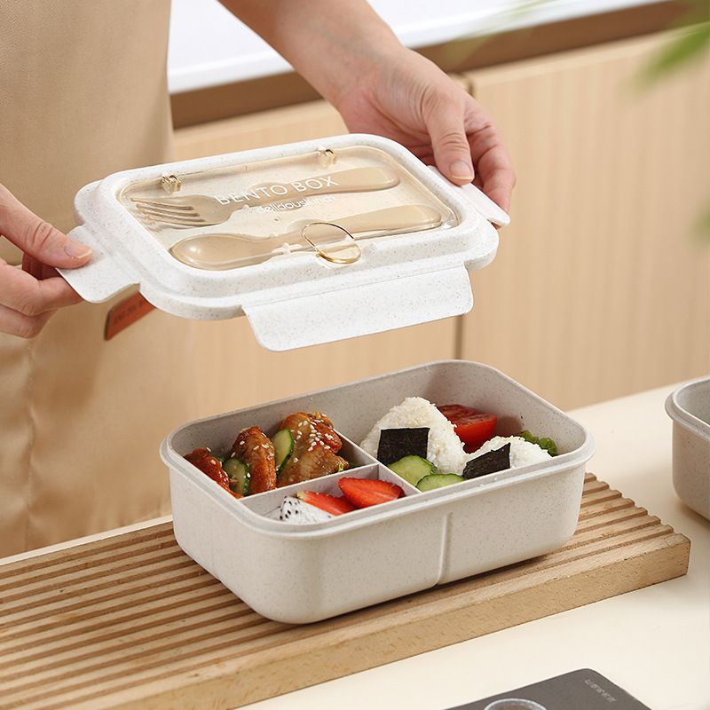 Lunch Box for Office Workers Lunch Box for Girls Light Food Weight Loss Separated Lunch Box for Students Kitchen Dining Storage Travel To-Go Food Containers
