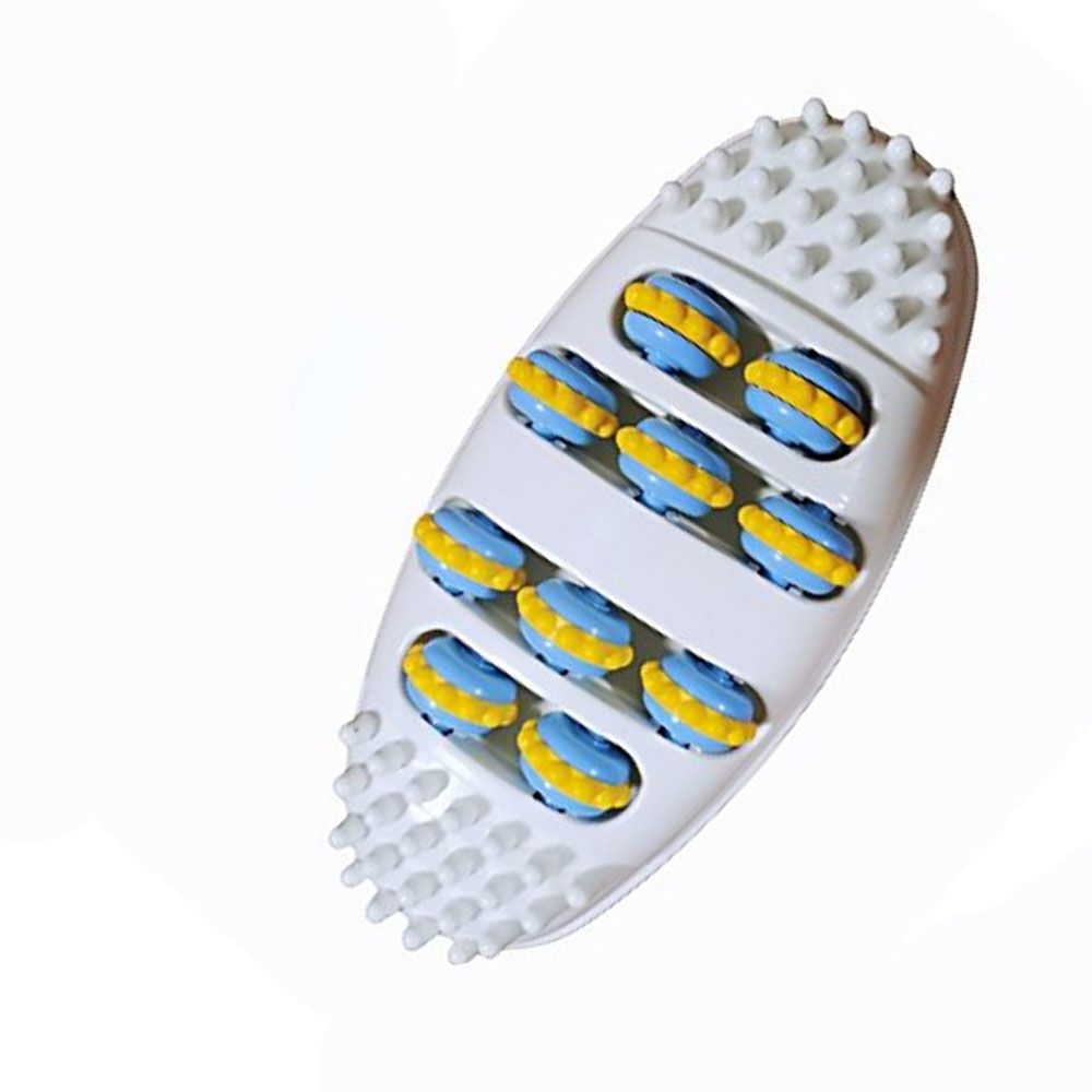 Foot massage roller for feet and calves, acupressure ball home massager for foot reflexology.