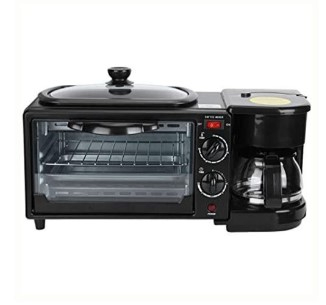 3 in 1 Breakfast Electric Toaster Oven & Coffee Maker - 9L 