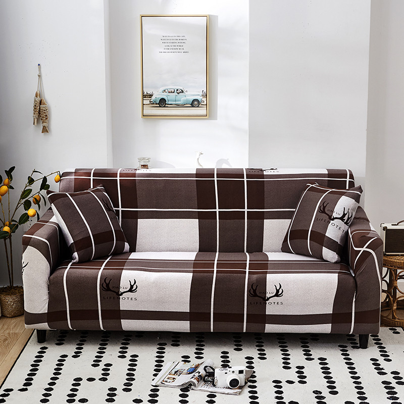 Elastic Four-seat Sofa Cover All-inclusive Cover Four Seasons Universal Combination Living Room Sofa Cover Full Cover
