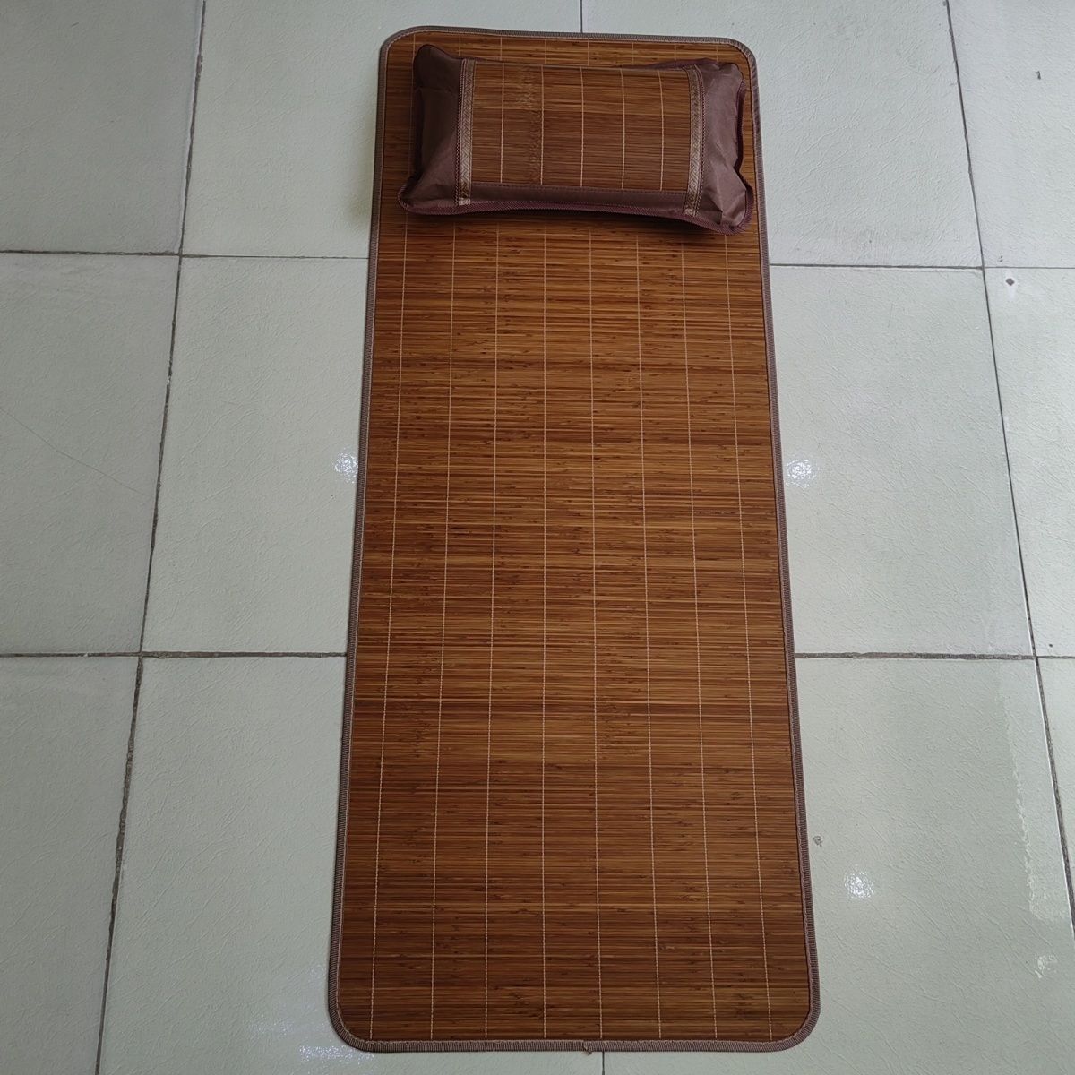 Experience Cool and Comfortable Nights with Our Traditional Bamboo Sleeping Mat - The Perfect Summer Bedding Solution!