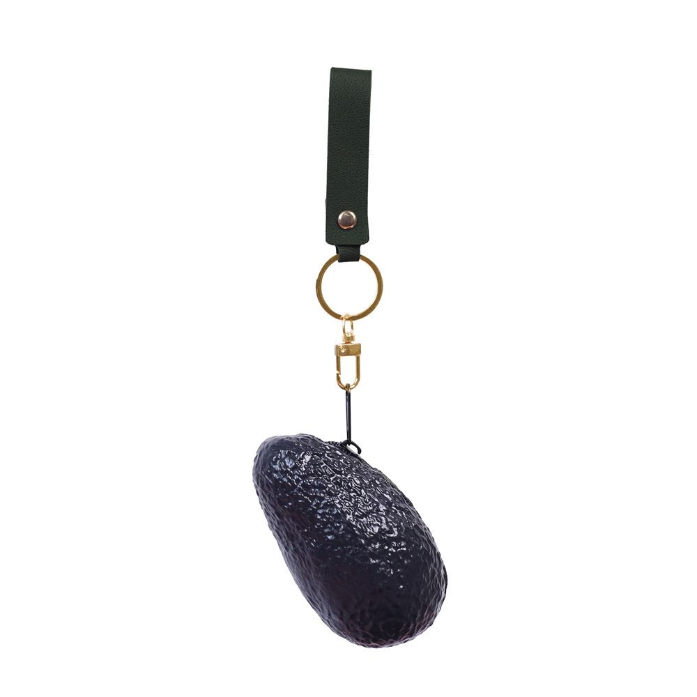 Cute Simulation Avocado Earphone Case, Mini Coin Purse Key Storage Bag, Lovely Kids Gift Small Wallet
