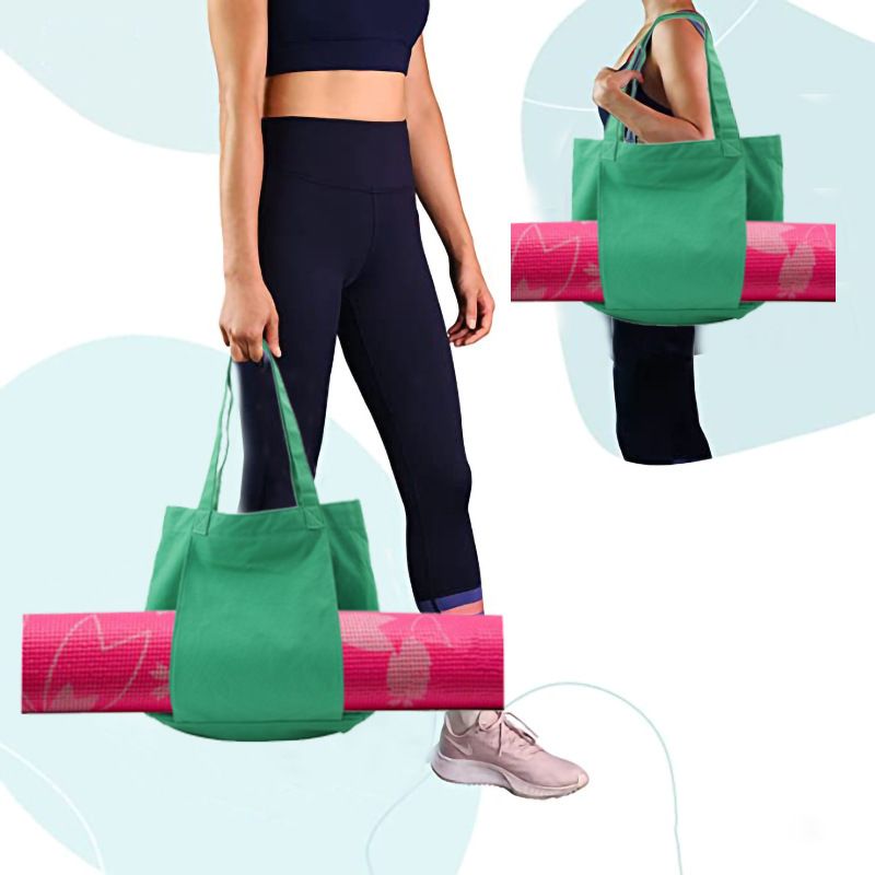 Yoga Mat Carry Bag Multifunctional Yoga Pilates Mat Case Bag Large Capacity Washable Lightweight Foldable For Tourism Fitness