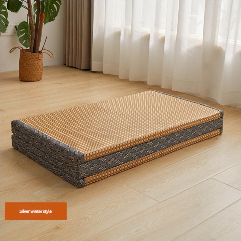 Floor Mattress: Foldable Coconut Fiber Sleeping Mat for Living Room, Bedroom, and Guest Room - Lightweight, Breathable & Provides Back Support.