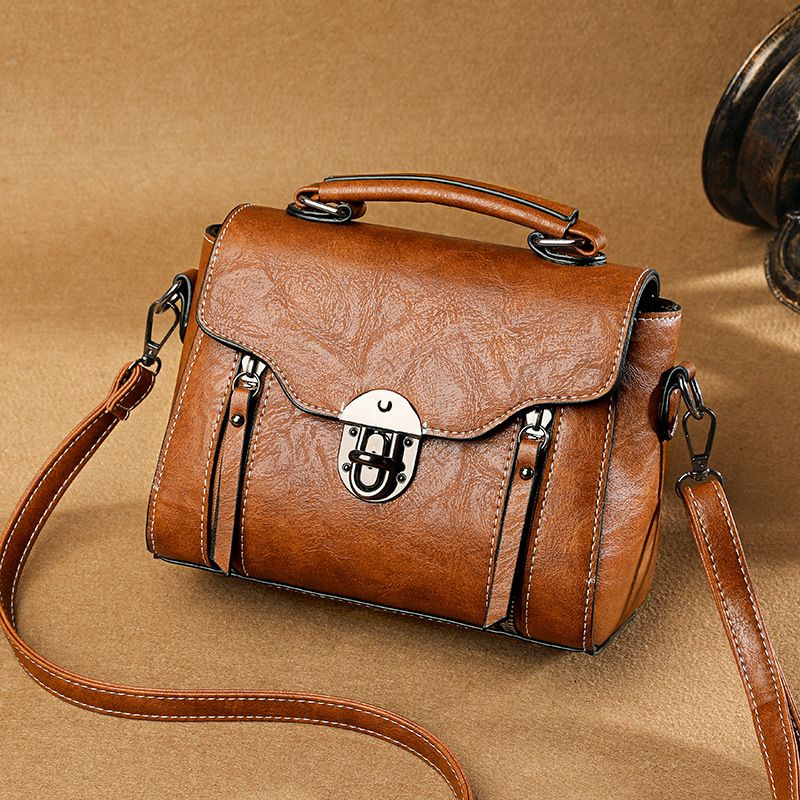 Women Vintage Small Square Crossbody Bag, Fashion Versatile Handbag, Trendy Daily Single Shoulder Purse for Dating Shopping Streetwear
